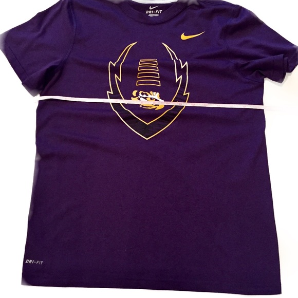 Nike Purple Boys Large Dri Fit Short Sleeve Top - Picture 4 of 5